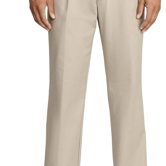 NWT IZOD Heritage Chino Wrinkle Resistant Double Pleated  Mens Pants 40 x 30 L - Picture 1 of 6